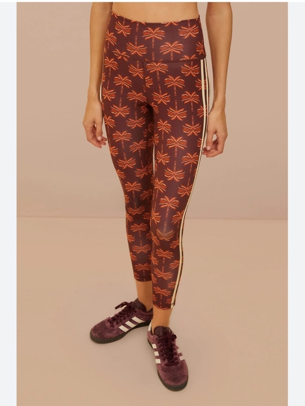 Farm Rio and Adidas Training Entrenamiento Tropical 7/8 Leggings Size Medium NWT